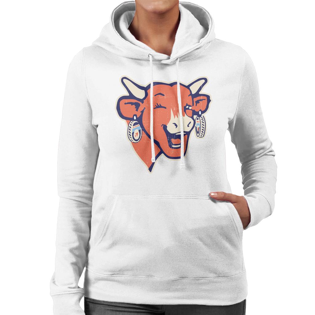 The Laughing Cow Winking Logo Women's Hooded Sweatshirt-ALL + EVERY