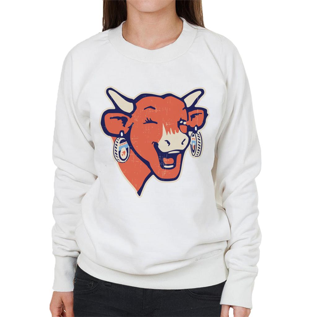 The Laughing Cow Winking Logo Women's Sweatshirt-ALL + EVERY