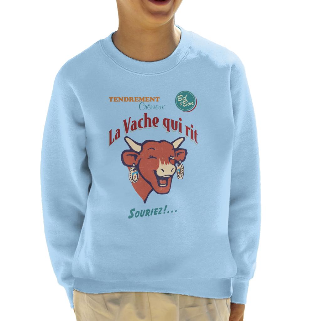 The Laughing Cow Smile Kid's Sweatshirt-ALL + EVERY