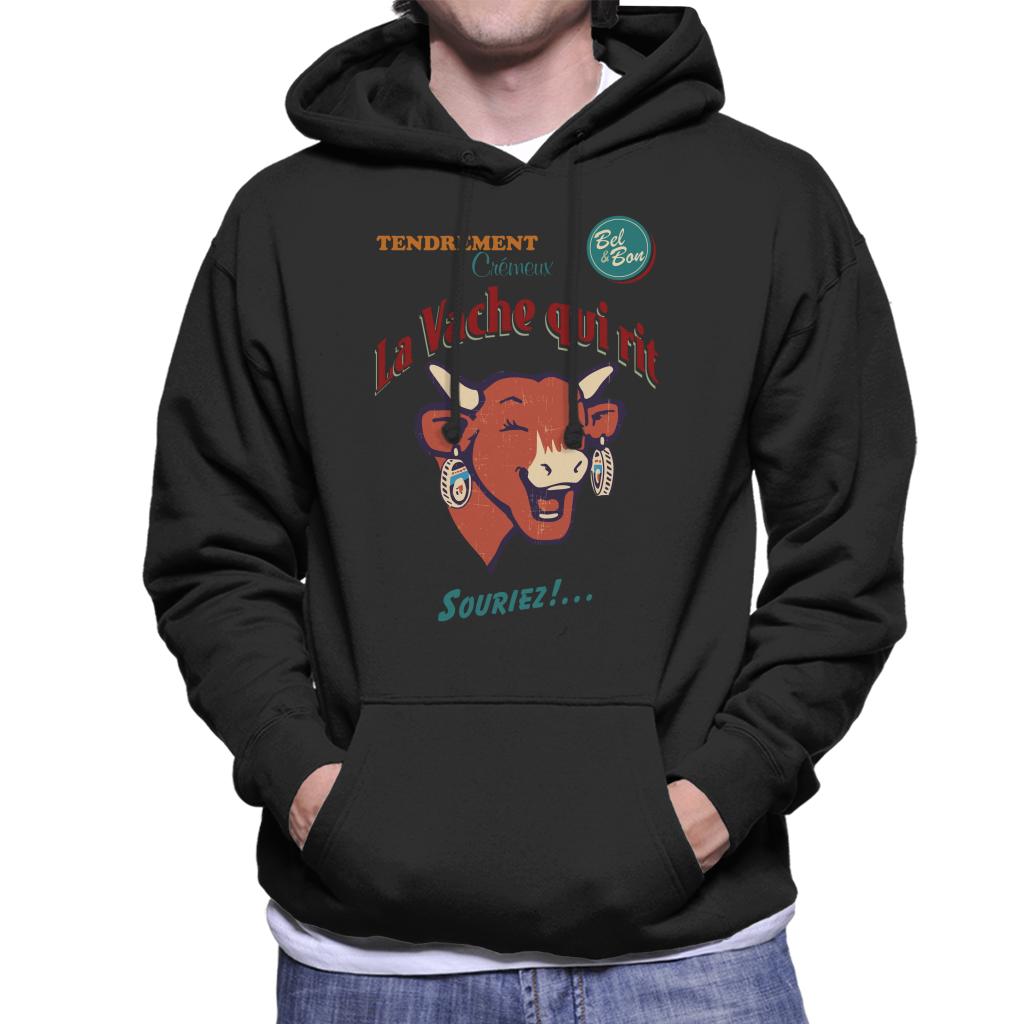 The Laughing Cow Smile Men's Hooded Sweatshirt-ALL + EVERY