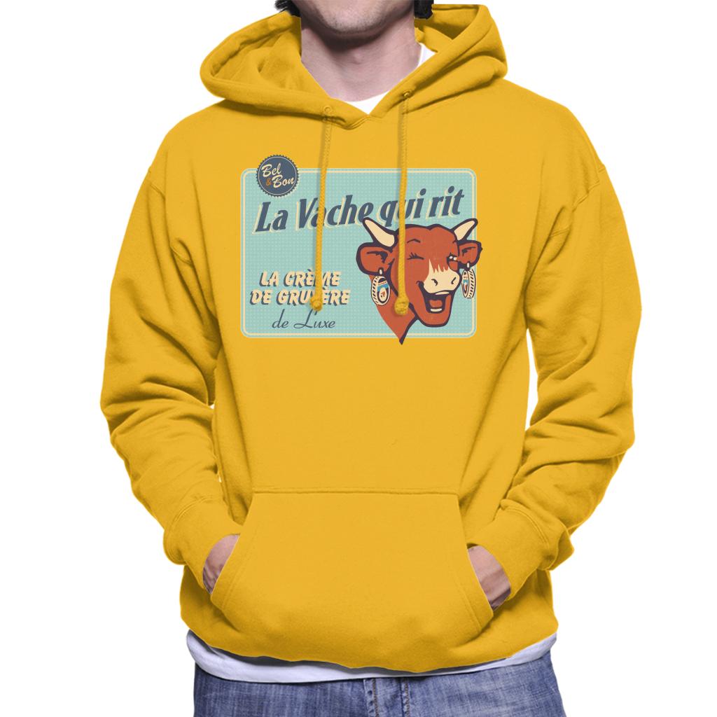 The Laughing Cow Luxury Cream Of Gruyere Men's Hooded Sweatshirt-ALL + EVERY