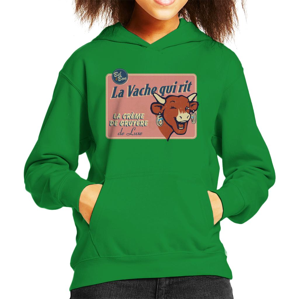 The Laughing Cow La Creme De Gruyere De Luxe Kid's Hooded Sweatshirt-ALL + EVERY