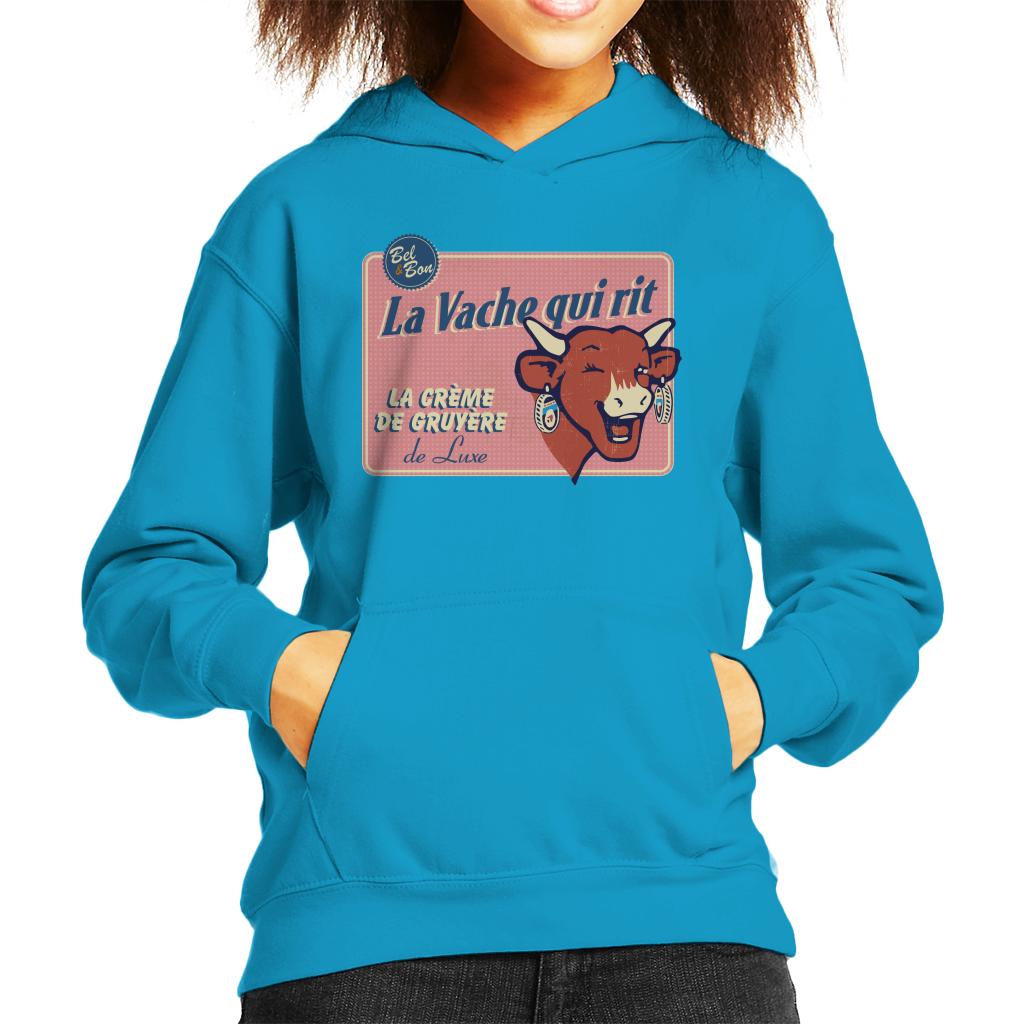 The Laughing Cow La Creme De Gruyere De Luxe Kid's Hooded Sweatshirt-ALL + EVERY