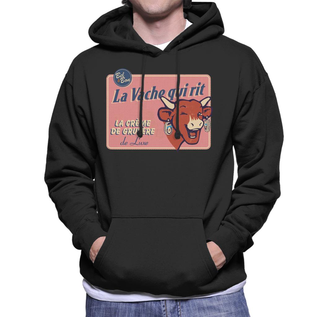 The Laughing Cow La Creme De Gruyere De Luxe Men's Hooded Sweatshirt-ALL + EVERY