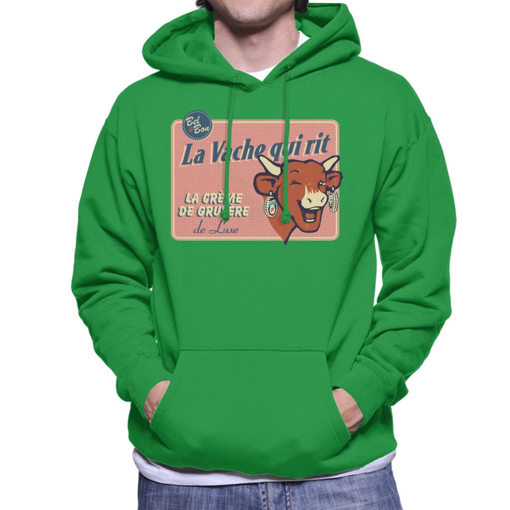 The Laughing Cow La Creme De Gruyere De Luxe Men's Hooded Sweatshirt-ALL + EVERY