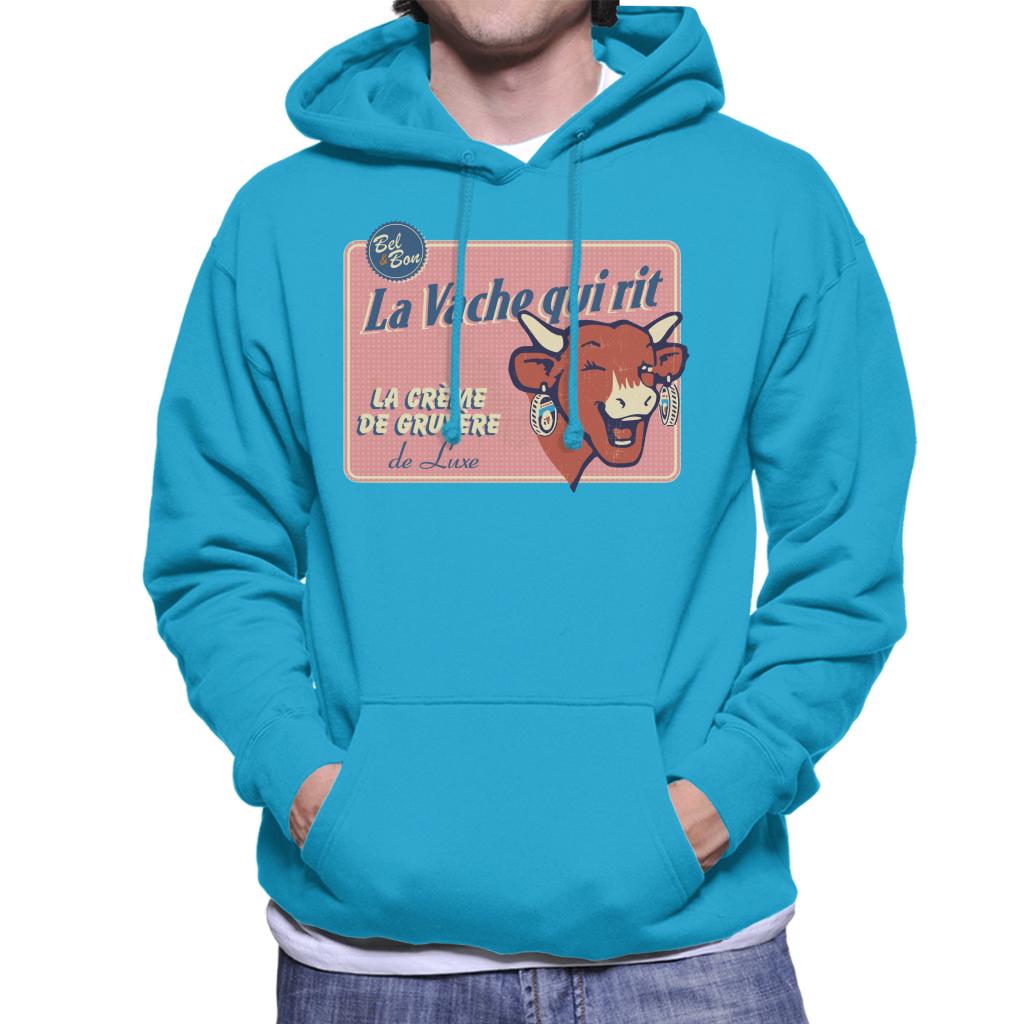 The Laughing Cow La Creme De Gruyere De Luxe Men's Hooded Sweatshirt-ALL + EVERY