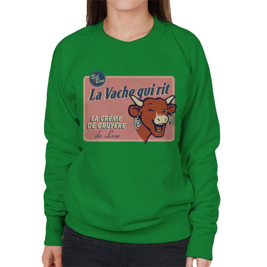 The Laughing Cow La Creme De Gruyere De Luxe Women's Sweatshirt-ALL + EVERY