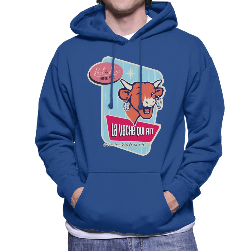 The Laughing Cow Bel And Bon Depuis 1921 Men's Hooded Sweatshirt-ALL + EVERY