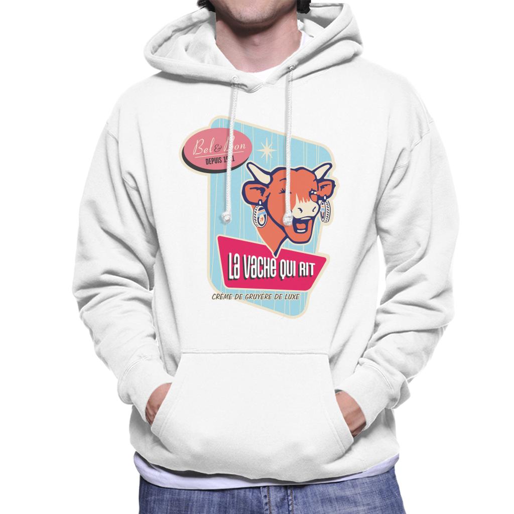 The Laughing Cow Bel And Bon Depuis 1921 Men's Hooded Sweatshirt-ALL + EVERY