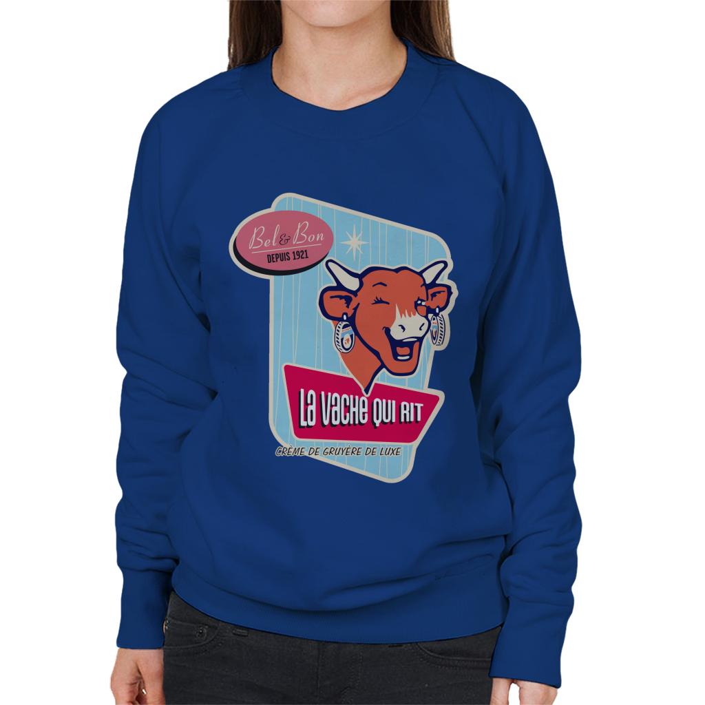 The Laughing Cow Bel And Bon Depuis 1921 Women's Sweatshirt-ALL + EVERY