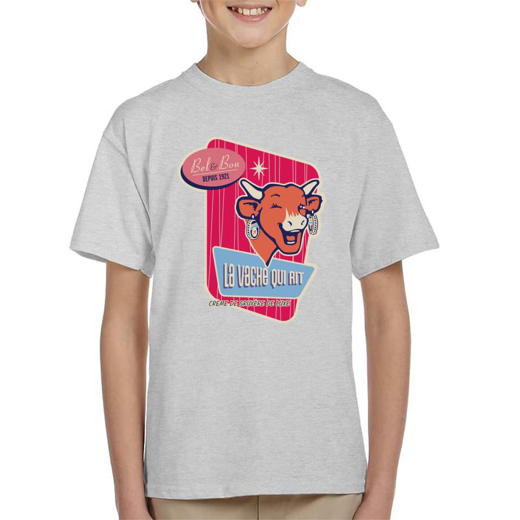 The Laughing Cow Winking Bel And Bon Kid's T-Shirt-ALL + EVERY