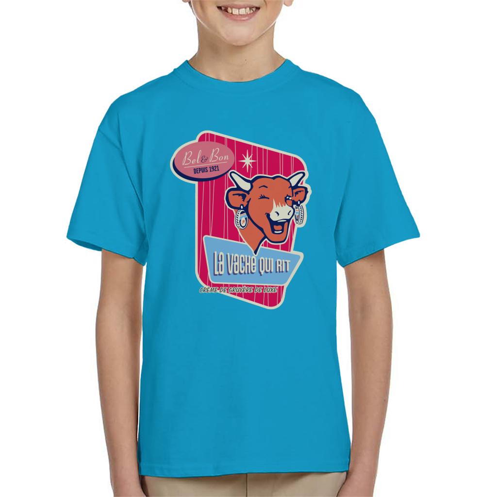 The Laughing Cow Winking Bel And Bon Kid's T-Shirt-ALL + EVERY