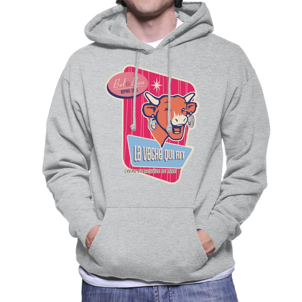 The Laughing Cow Winking Bel And Bon Men's Hooded Sweatshirt-ALL + EVERY