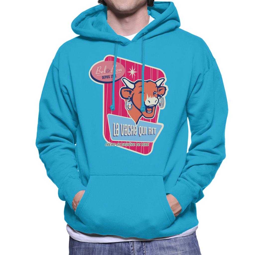 The Laughing Cow Winking Bel And Bon Men's Hooded Sweatshirt-ALL + EVERY