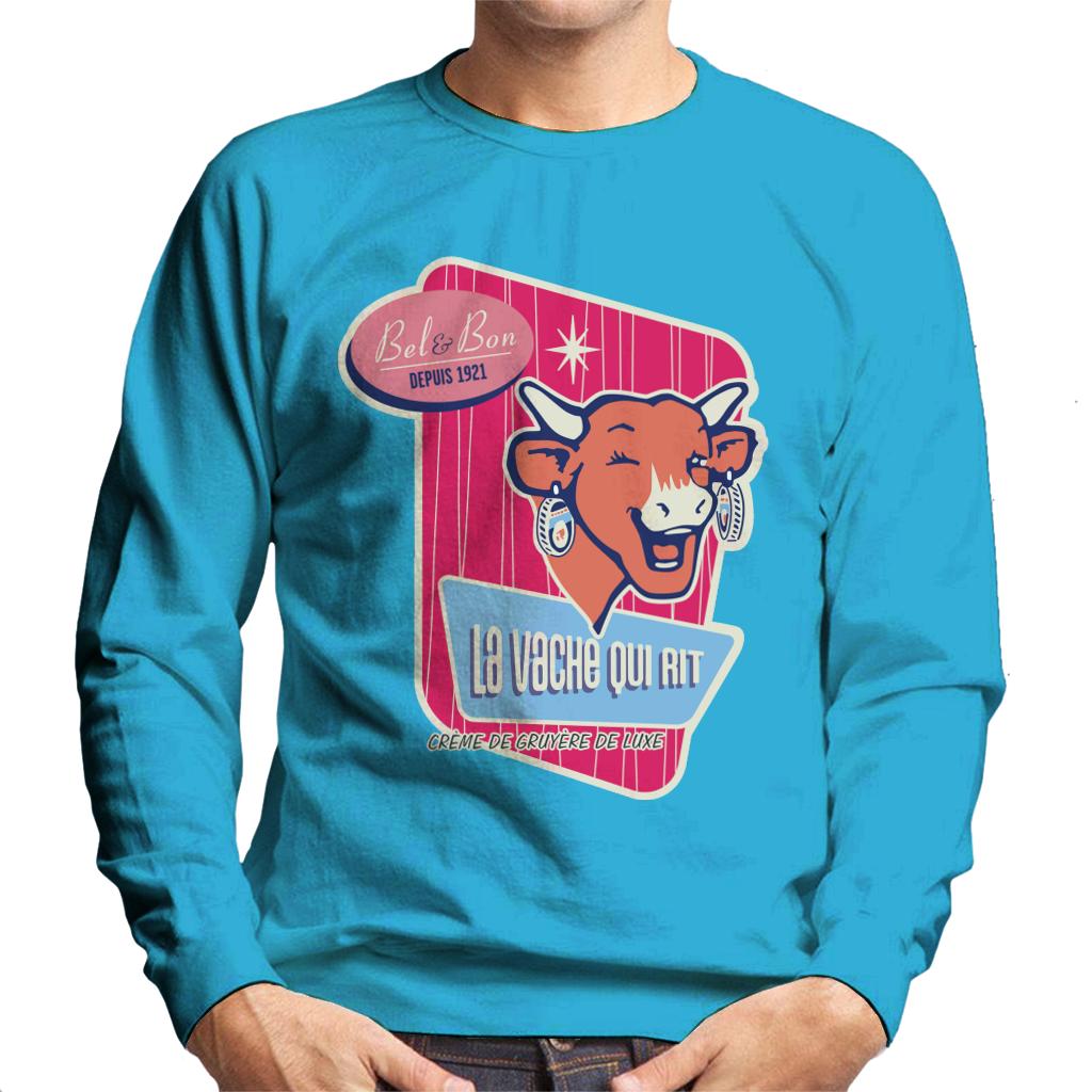 The Laughing Cow Winking Bel And Bon Men's Sweatshirt-ALL + EVERY