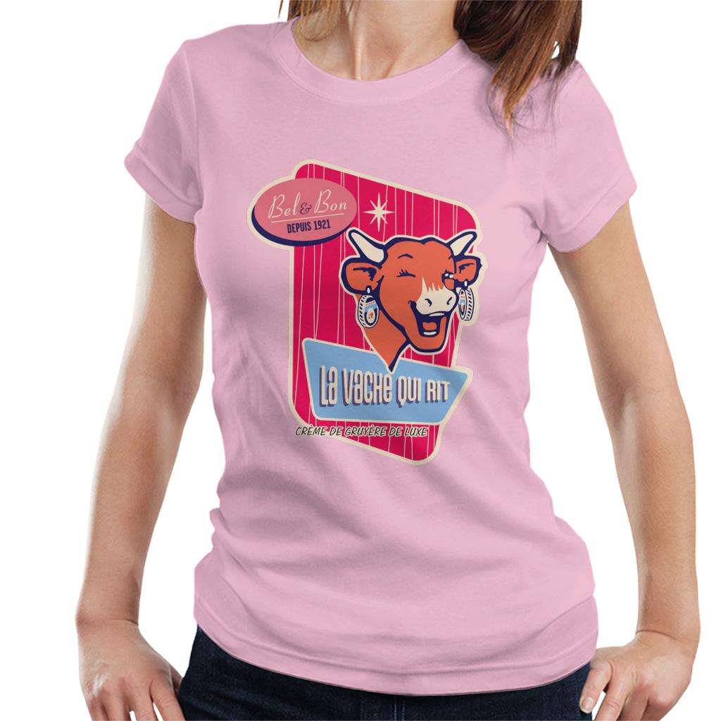 The Laughing Cow Winking Bel And Bon Women's T-Shirt-ALL + EVERY