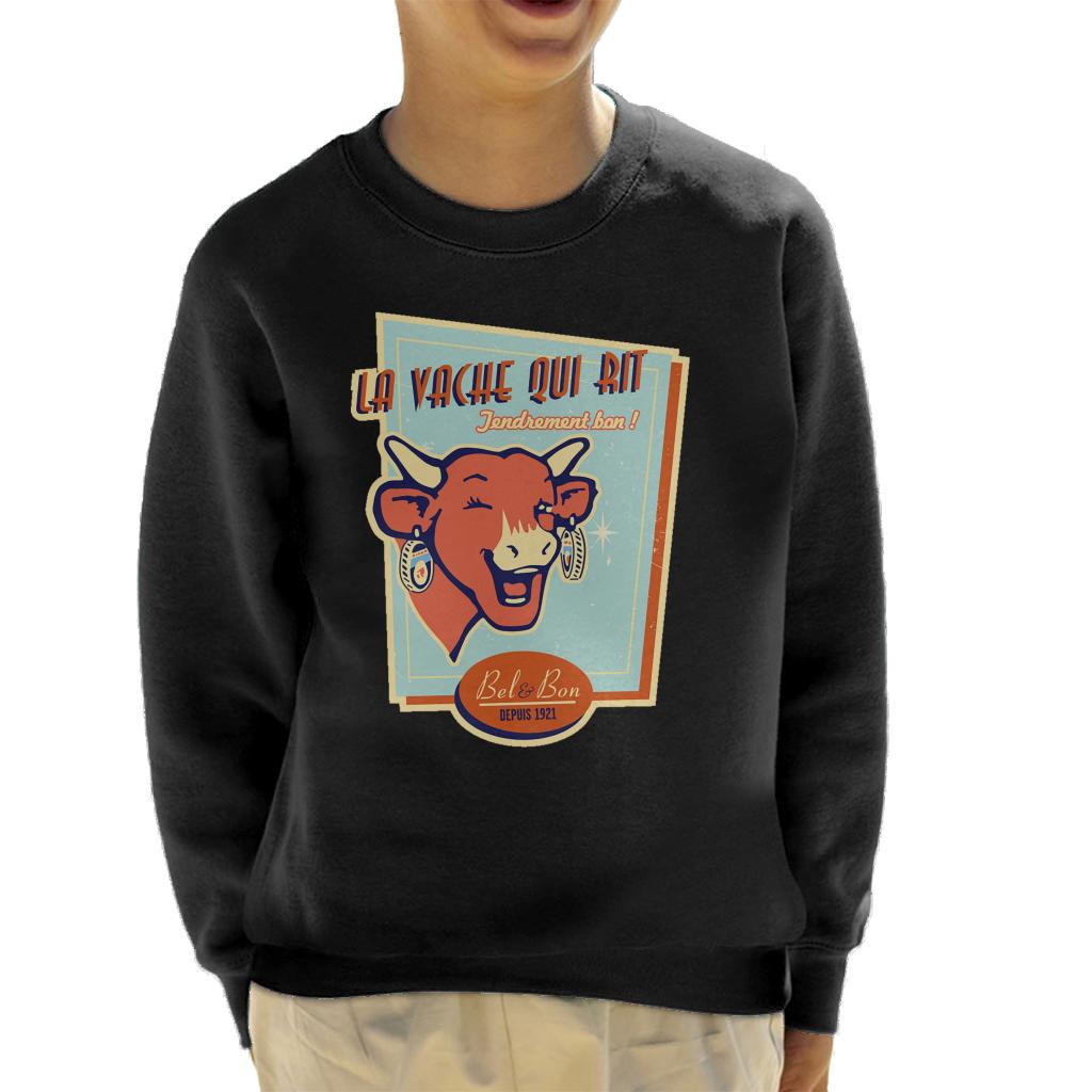 The Laughing Cow For Cheese Lovers Kid's Sweatshirt-ALL + EVERY