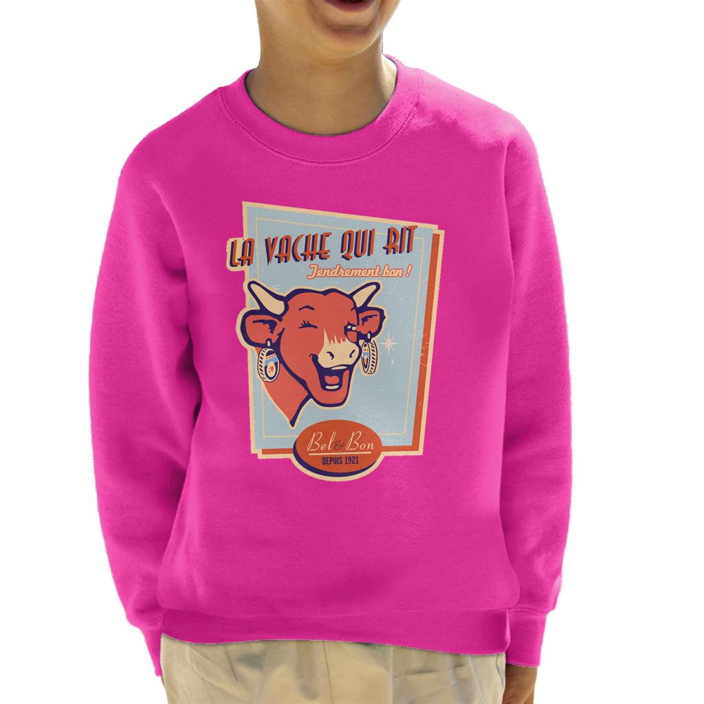 The Laughing Cow For Cheese Lovers Kid's Sweatshirt-ALL + EVERY