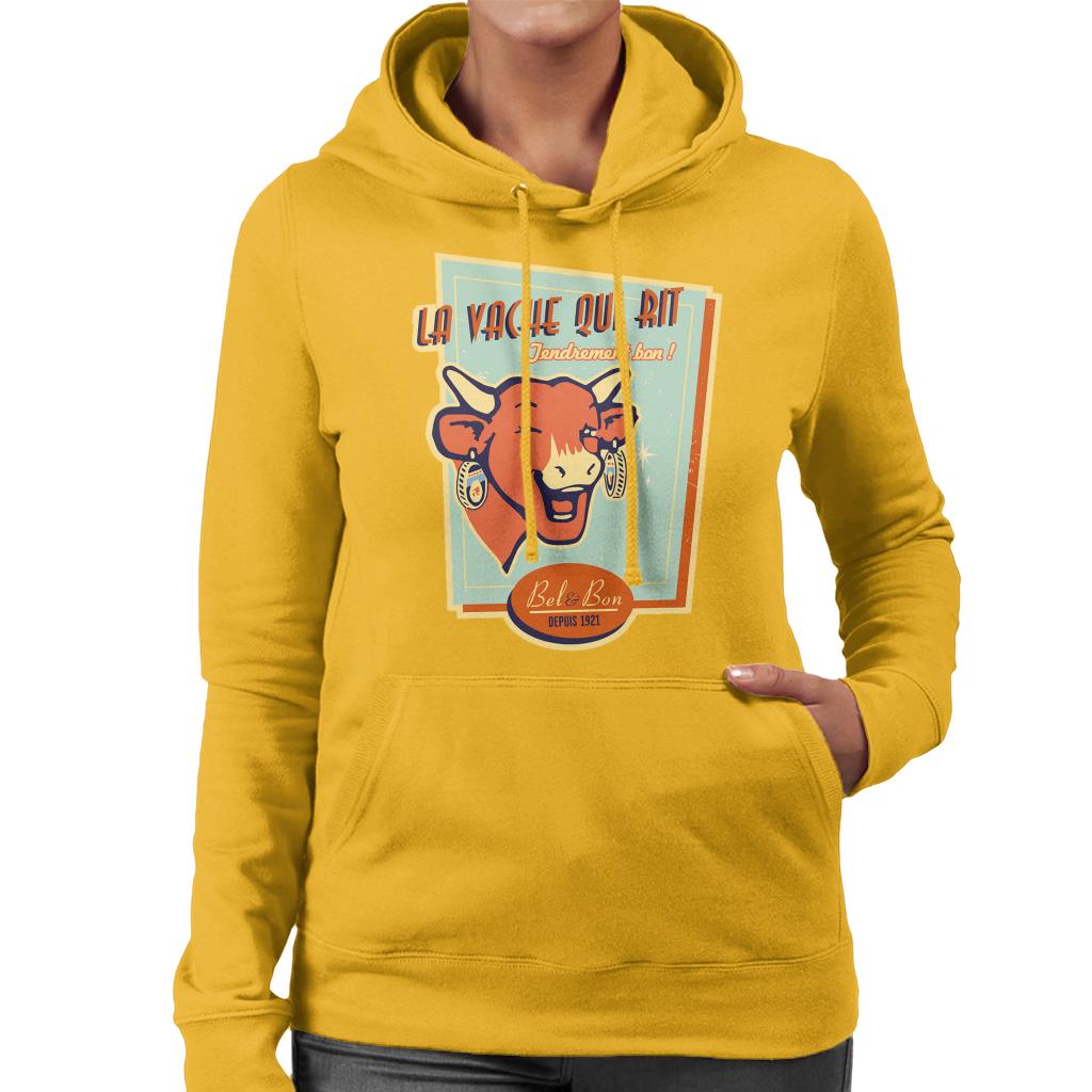 The Laughing Cow For Cheese Lovers Women's Hooded Sweatshirt-ALL + EVERY
