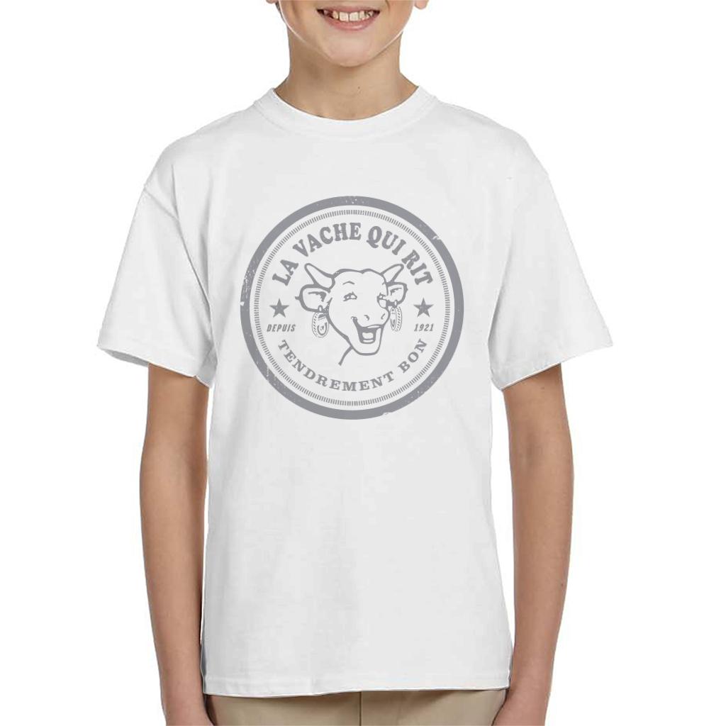 The Laughing Cow Badge Logo Kid's T-Shirt-ALL + EVERY