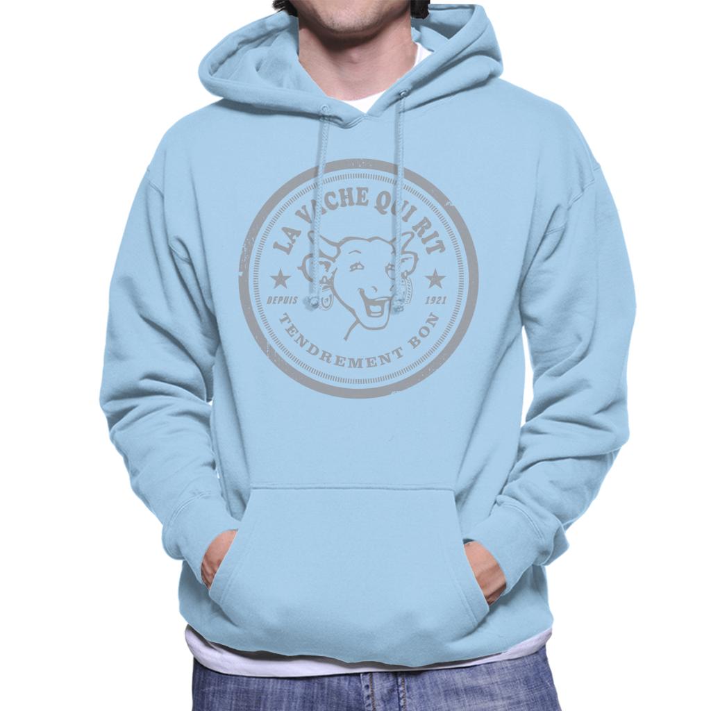 The Laughing Cow Badge Logo Men's Hooded Sweatshirt-ALL + EVERY