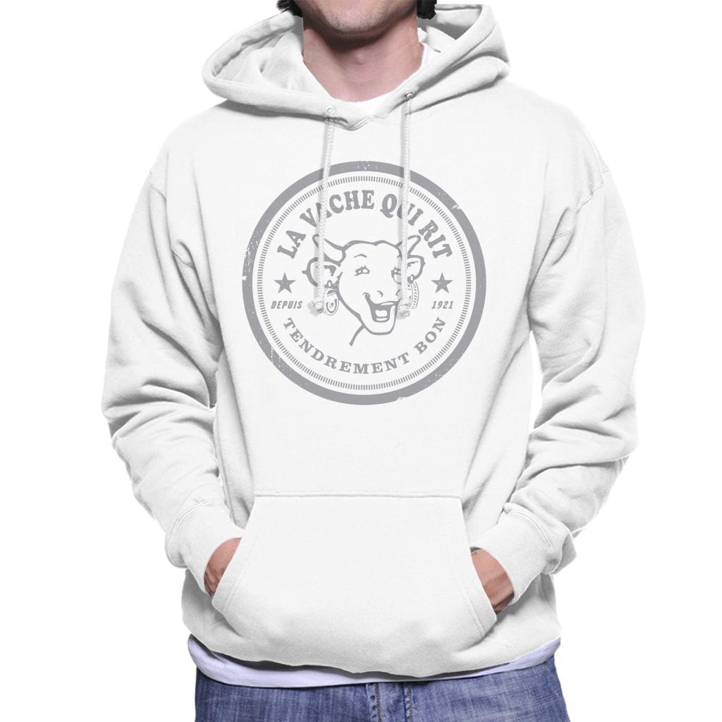 The Laughing Cow Badge Logo Men's Hooded Sweatshirt-ALL + EVERY