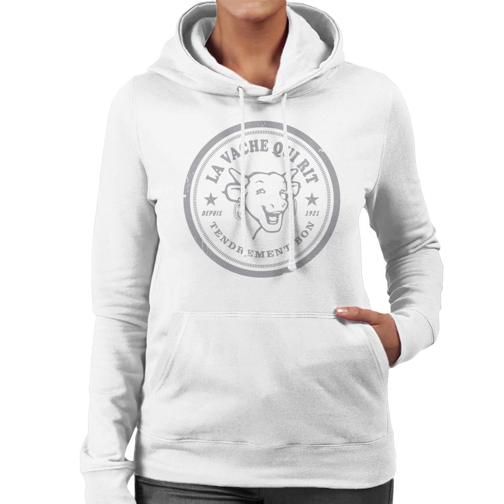 The Laughing Cow Badge Logo Women's Hooded Sweatshirt-ALL + EVERY