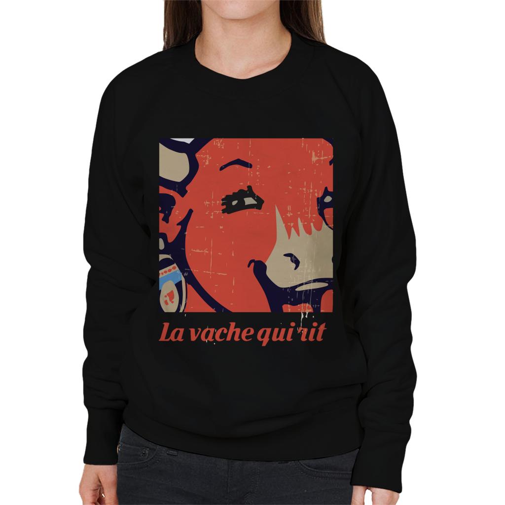 The Laughing Cow La Vache Qui Rit Close Up Women's Sweatshirt-ALL + EVERY