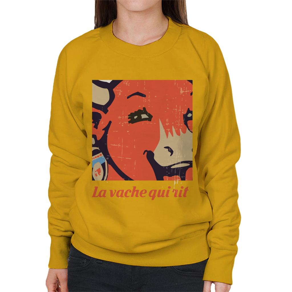 The Laughing Cow La Vache Qui Rit Close Up Women's Sweatshirt-ALL + EVERY