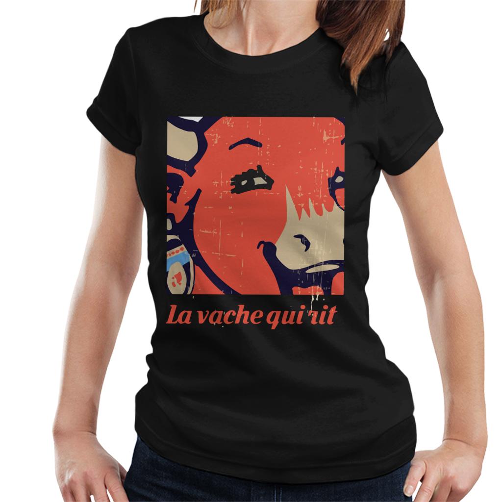 The Laughing Cow La Vache Qui Rit Close Up Women's T-Shirt-ALL + EVERY