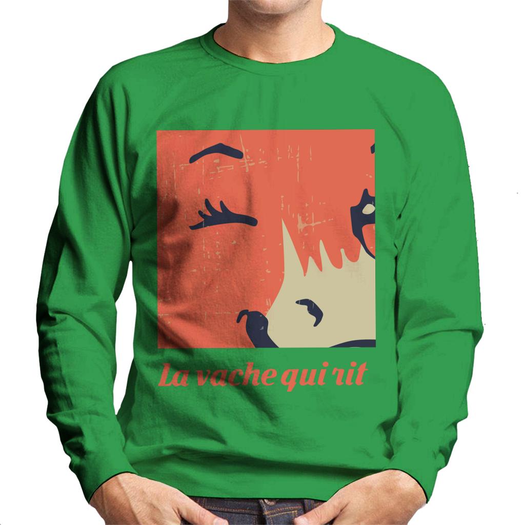 The Laughing Cow Close Up Wink Men's Sweatshirt-ALL + EVERY