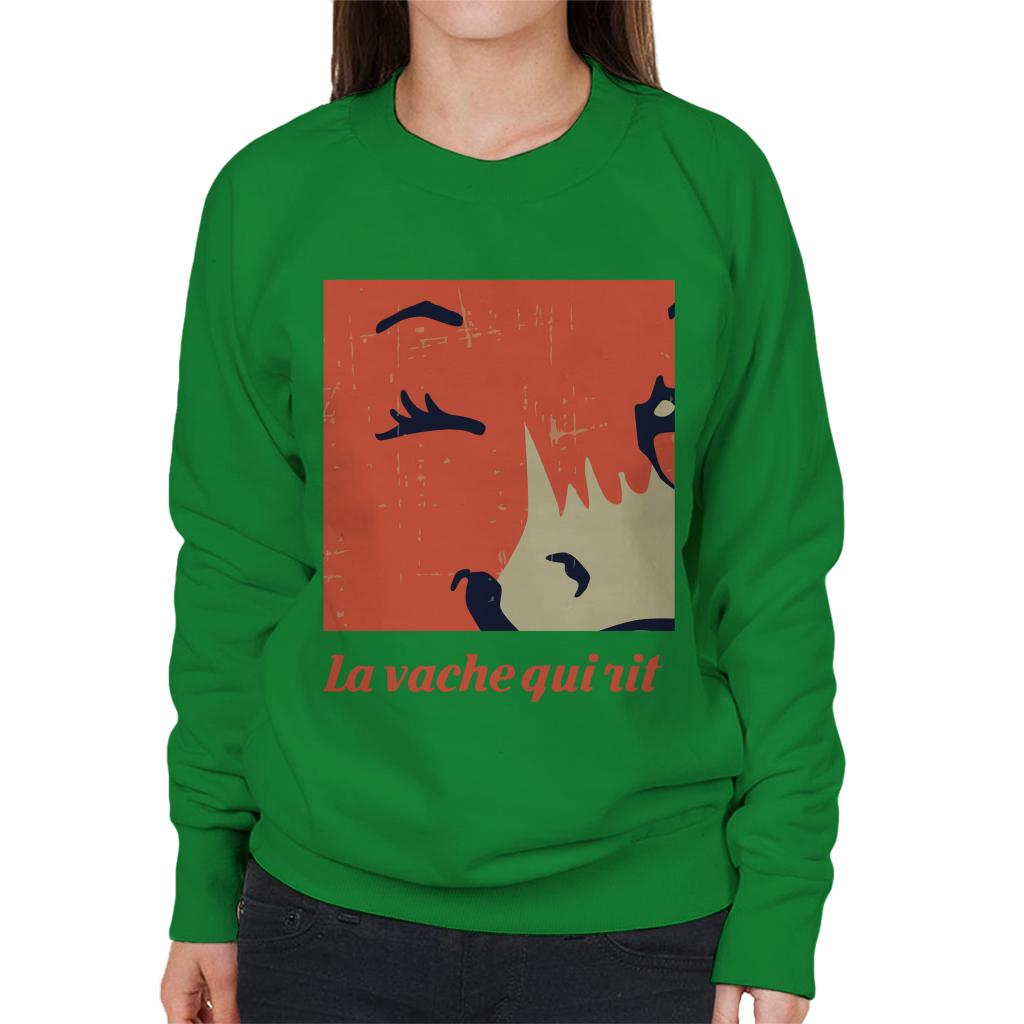The Laughing Cow Close Up Wink Women's Sweatshirt-ALL + EVERY