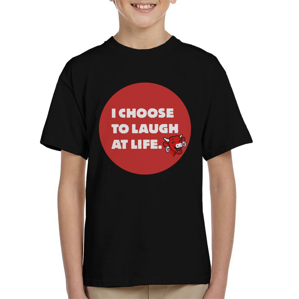 The Laughing Cow I Choose To Laugh At Life Kid's T-Shirt-ALL + EVERY