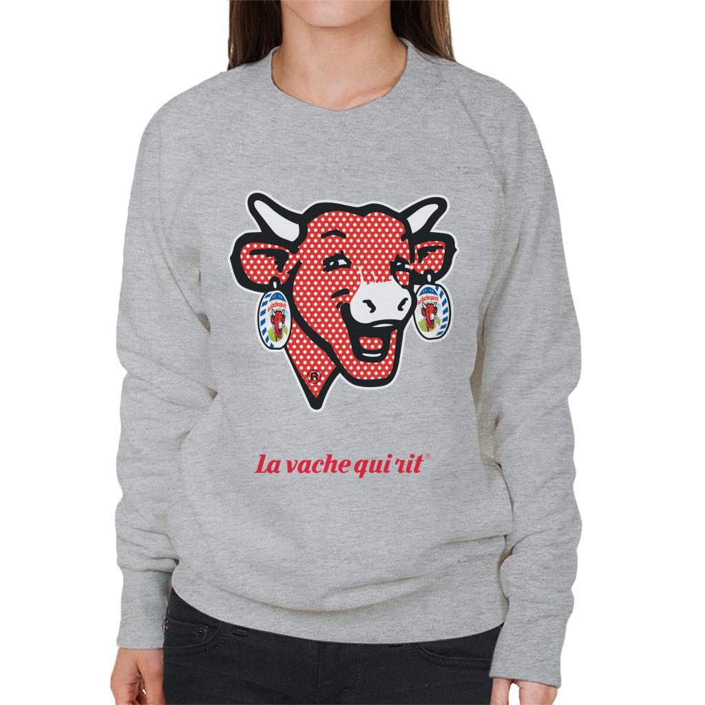 The Laughing Cow Polka Dot Women's Sweatshirt-ALL + EVERY