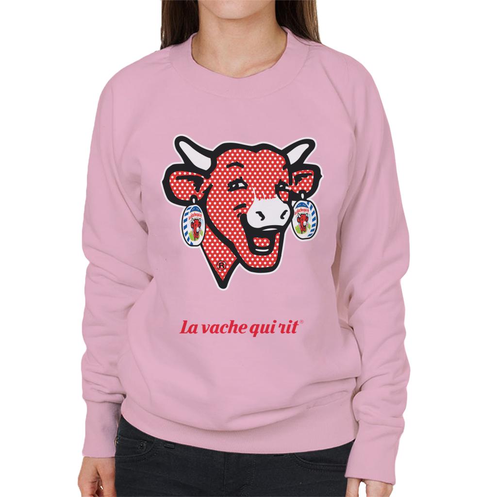 The Laughing Cow Polka Dot Women's Sweatshirt-ALL + EVERY