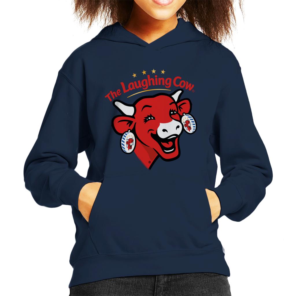 The Laughing Cow Contemporary Logo Kid's Hooded Sweatshirt-ALL + EVERY