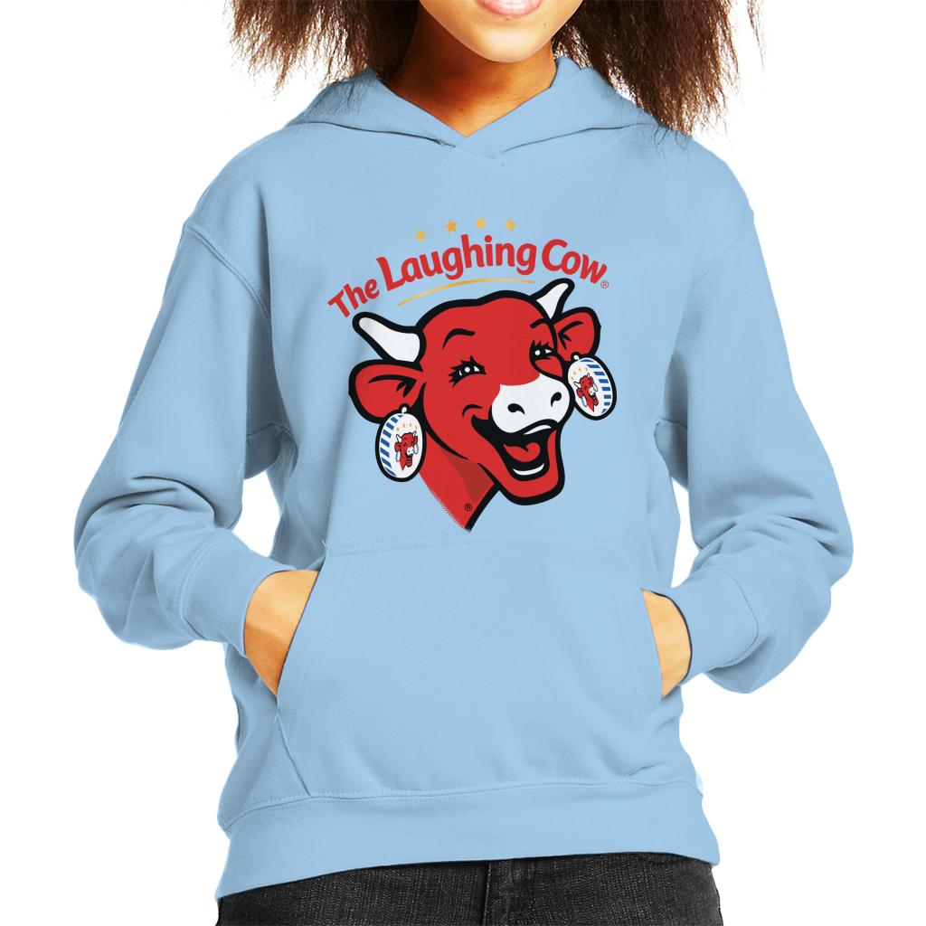 The Laughing Cow Contemporary Logo Kid's Hooded Sweatshirt-ALL + EVERY