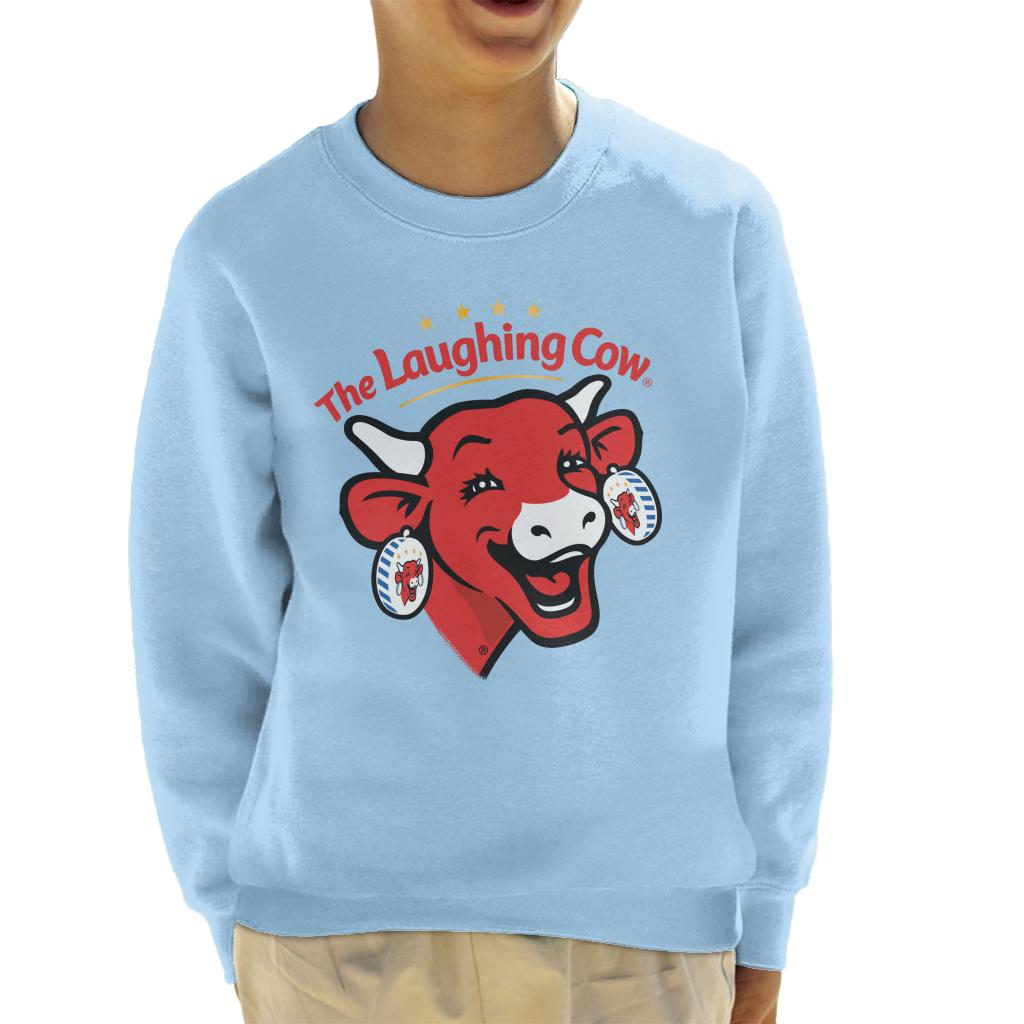 The Laughing Cow Contemporary Logo Kid's Sweatshirt-ALL + EVERY