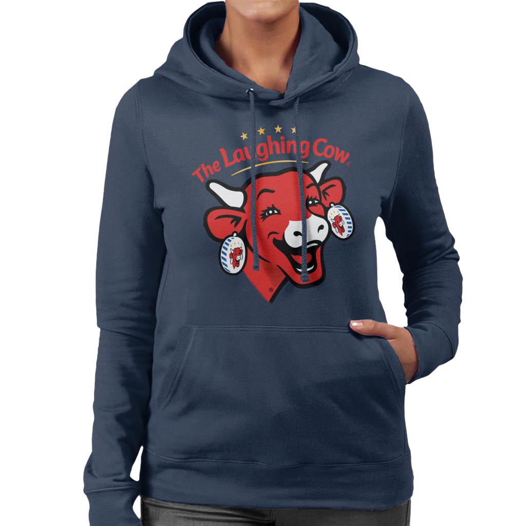 The Laughing Cow Contemporary Logo Women's Hooded Sweatshirt-ALL + EVERY