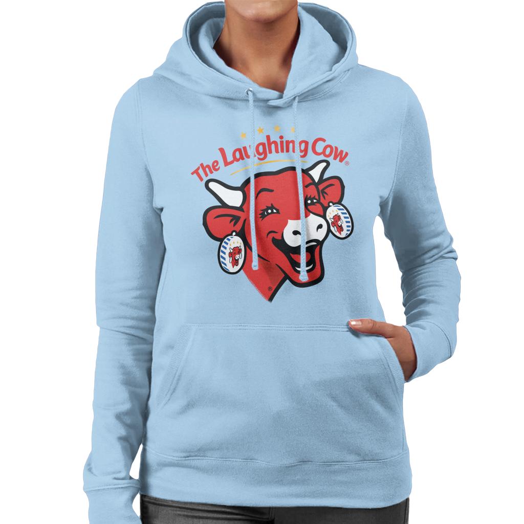 The Laughing Cow Contemporary Logo Women's Hooded Sweatshirt-ALL + EVERY