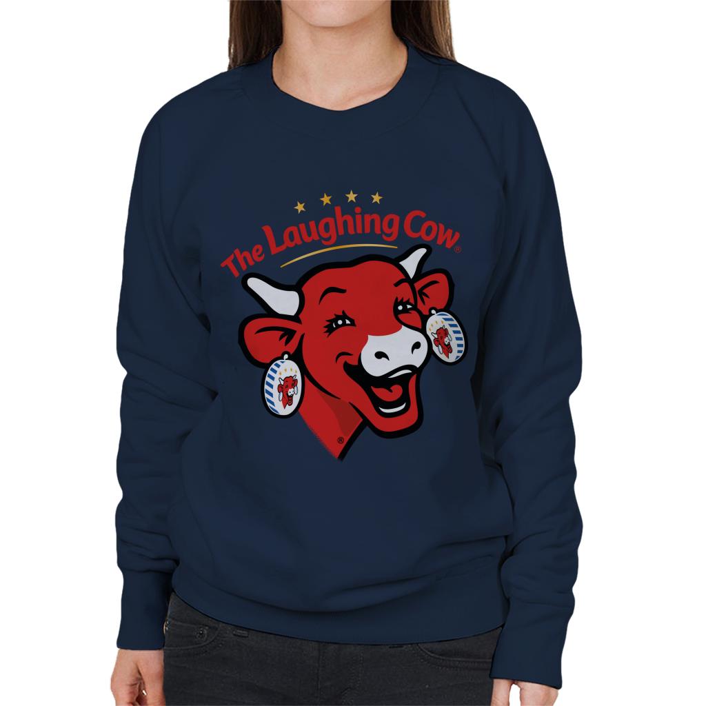 The Laughing Cow Contemporary Logo Women's Sweatshirt-ALL + EVERY