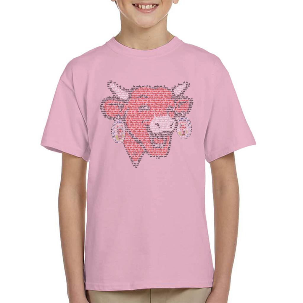 The Laughing Cow La Vache Qui Rit Outline Kid's T-Shirt-ALL + EVERY