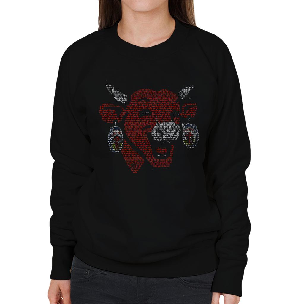 The Laughing Cow La Vache Qui Rit Outline Women's Sweatshirt-ALL + EVERY