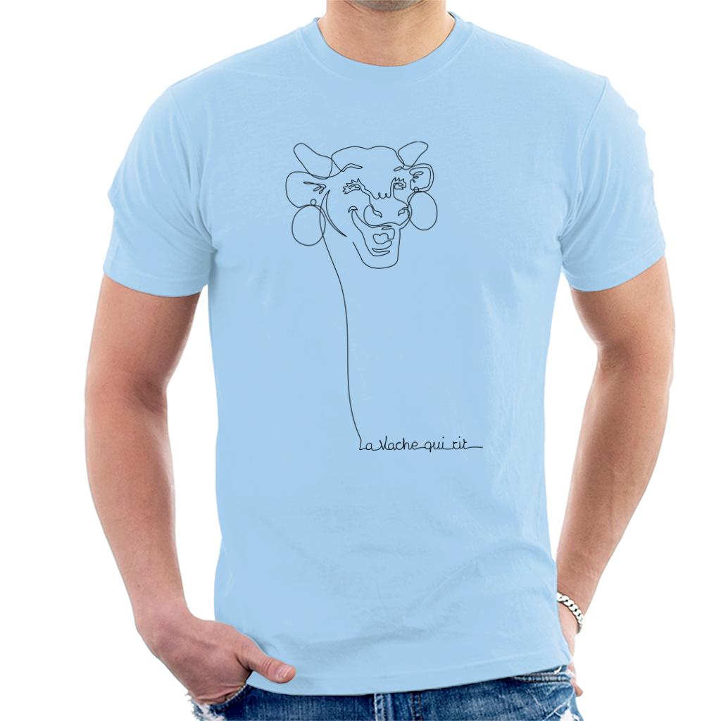 The Laughing Cow Handwritten Outline Men's T-Shirt-ALL + EVERY