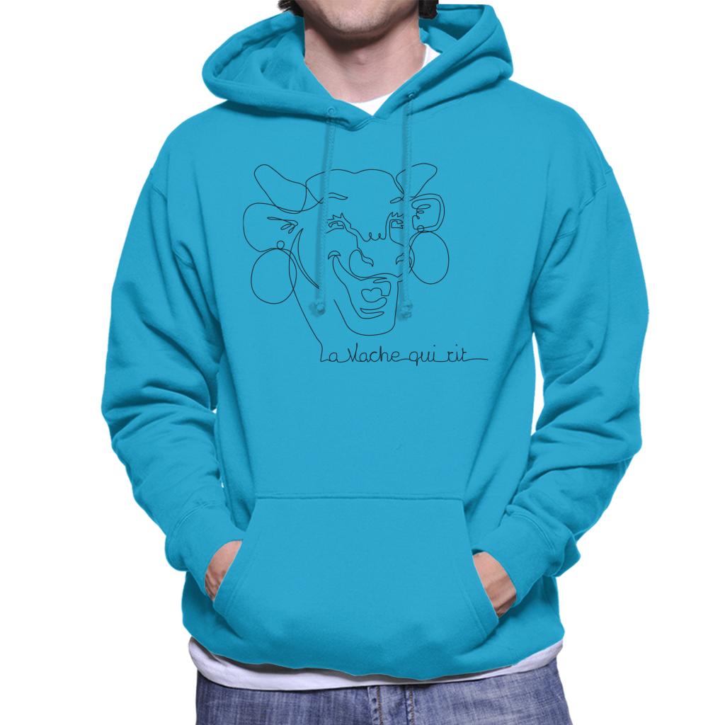 The Laughing Cow Handwritten Close Up Logo Men's Hooded Sweatshirt-ALL + EVERY