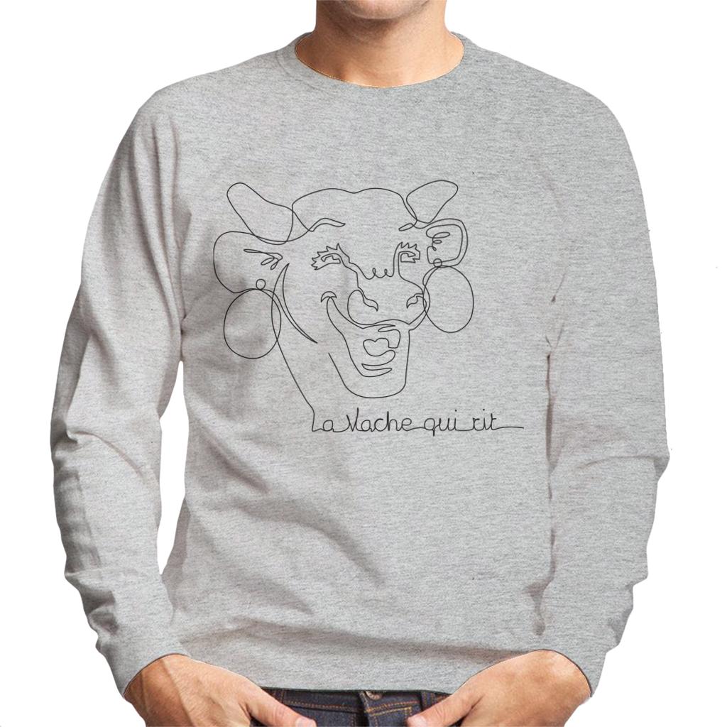 The Laughing Cow Handwritten Close Up Logo Men's Sweatshirt-ALL + EVERY