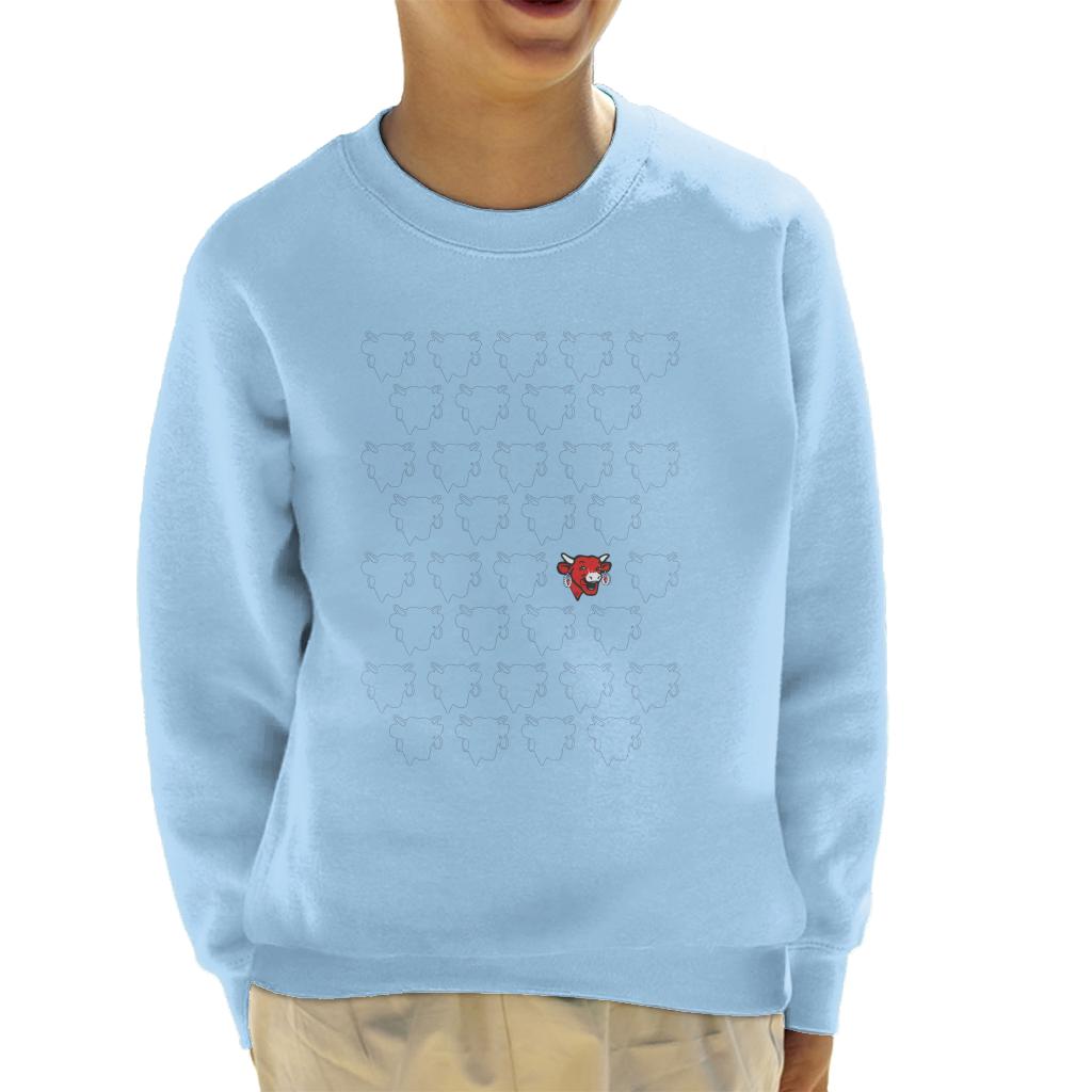 The Laughing Cow Silhouettes Kid's Sweatshirt-ALL + EVERY