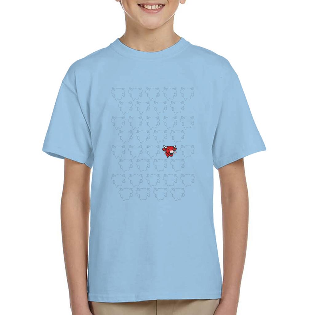 The Laughing Cow Silhouettes Kid's T-Shirt-ALL + EVERY