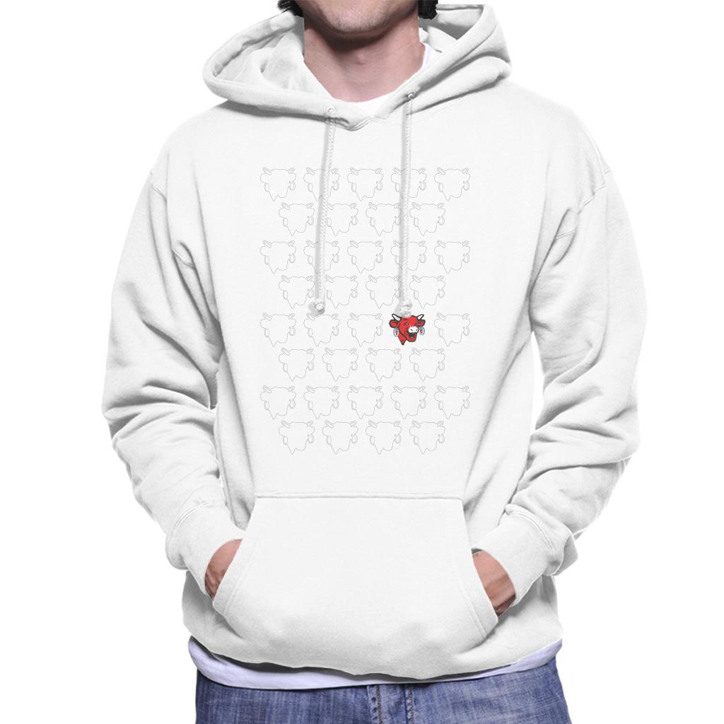 The Laughing Cow Silhouettes Men's Hooded Sweatshirt-ALL + EVERY