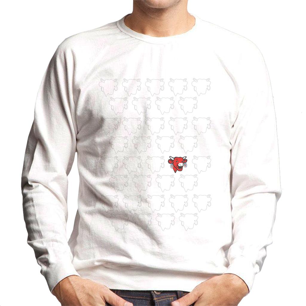 The Laughing Cow Silhouettes Men's Sweatshirt-ALL + EVERY